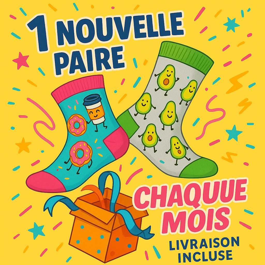 Chaussette en bambou - Abonnement mensuel pré-payé