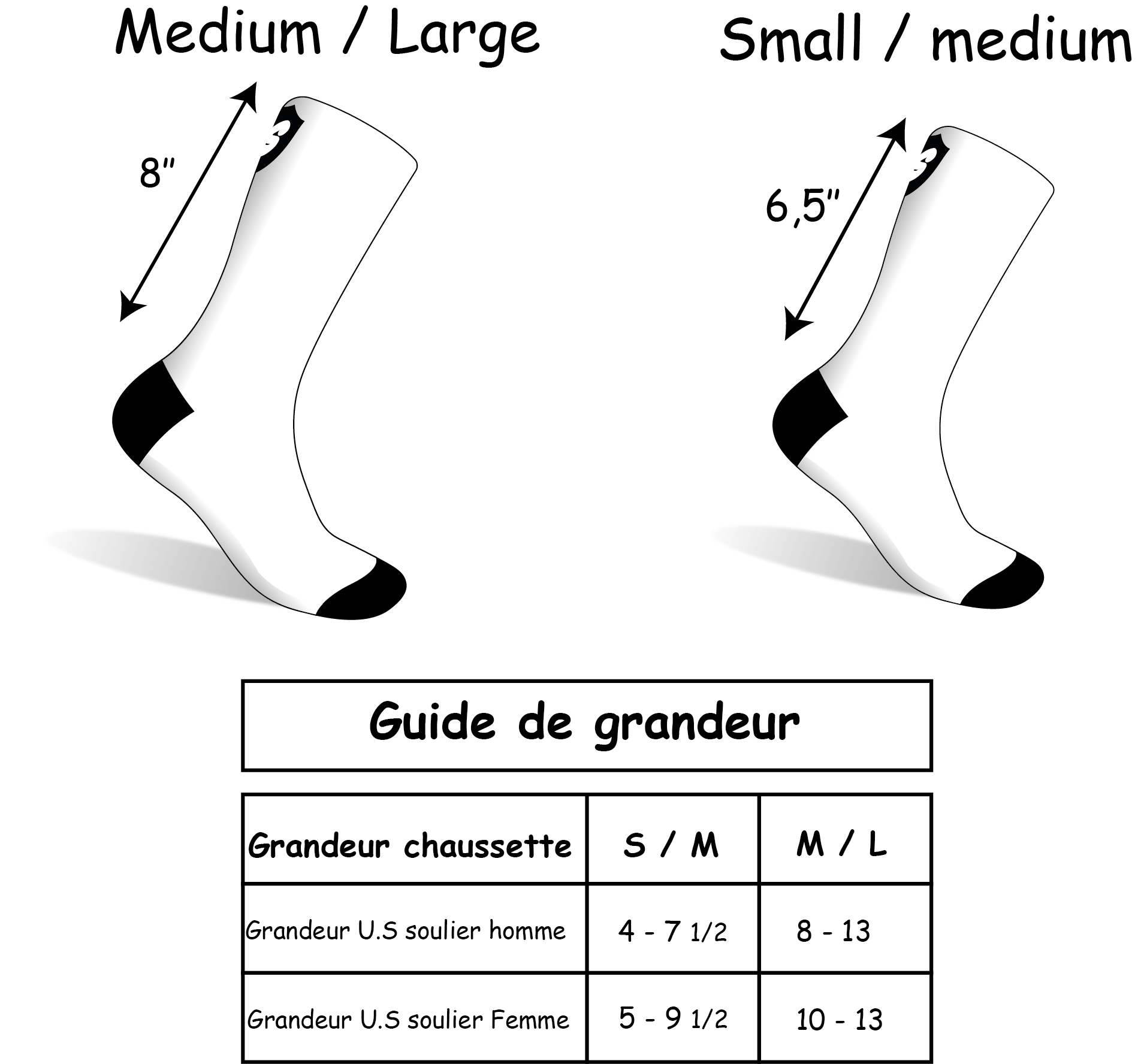 Chaussette en bambou - Moucky
